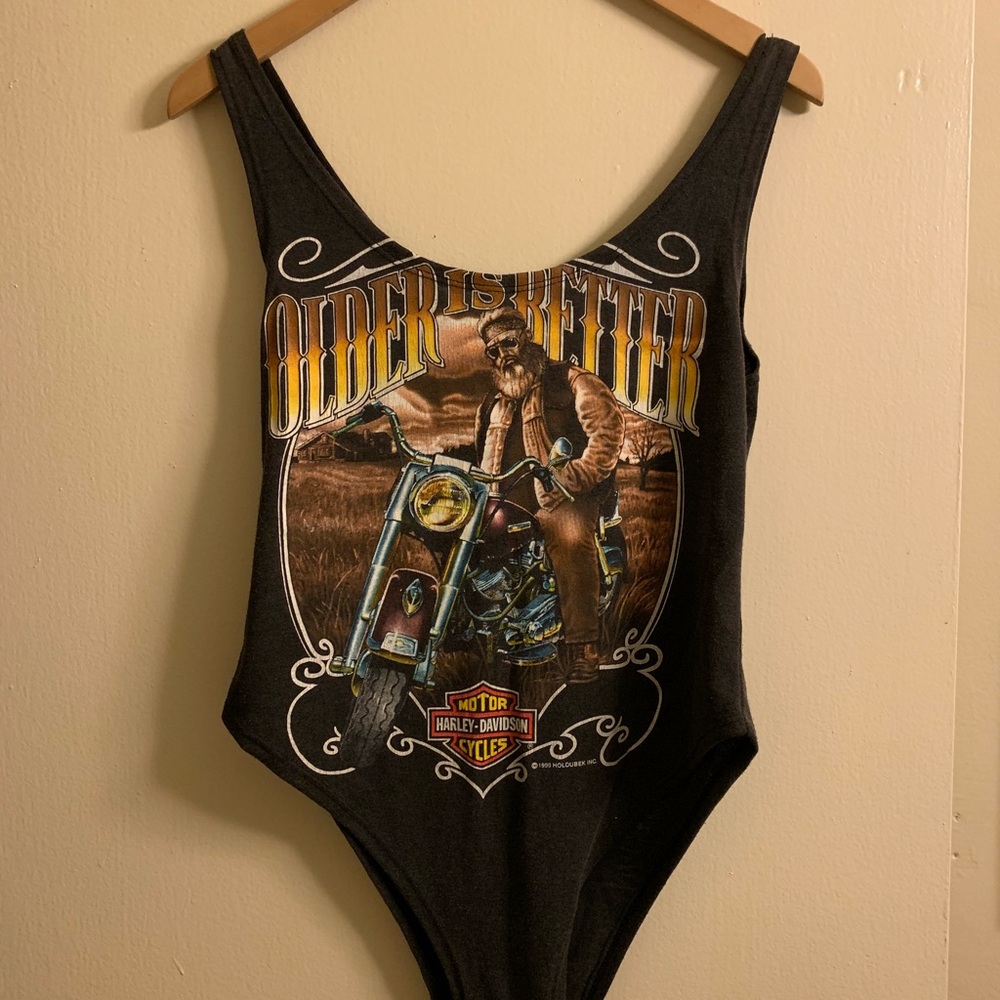 Authentic Vintage Harley Davidson Bodysuit